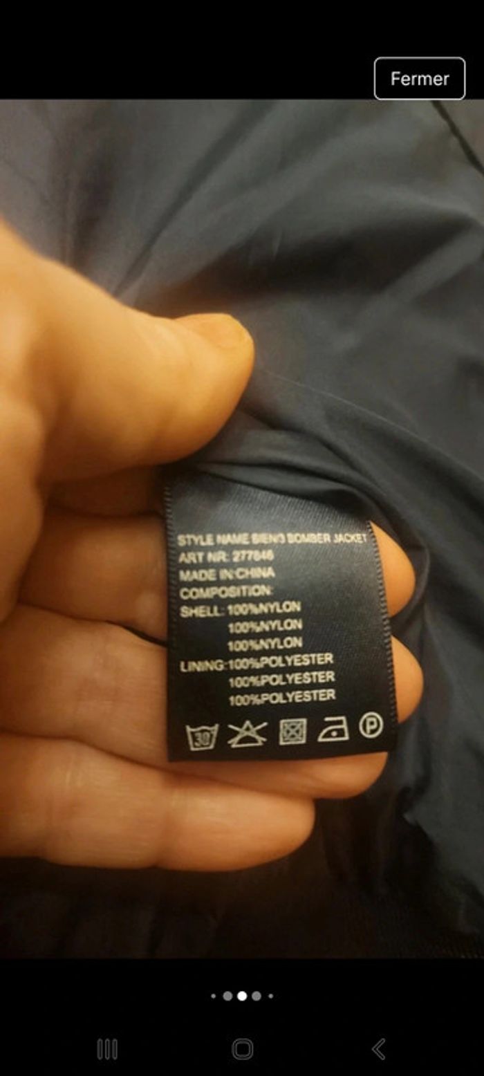 Jolie Veste coupe vent Bien Bleu taille M - photo numéro 4