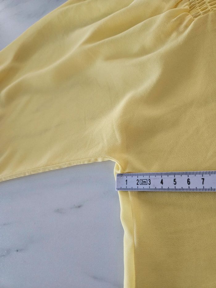 Yessica blouse jaune en voile taille 38 - photo numéro 14