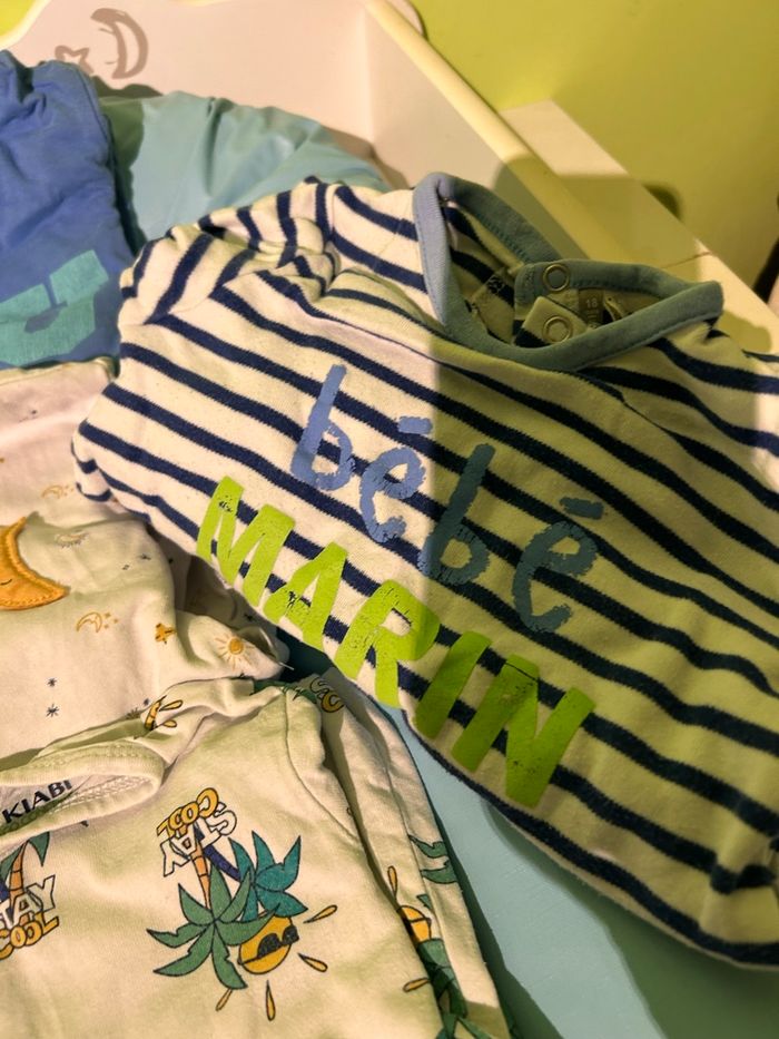 Lot de 10 pyjamas mi saison 18 mois - photo numéro 3