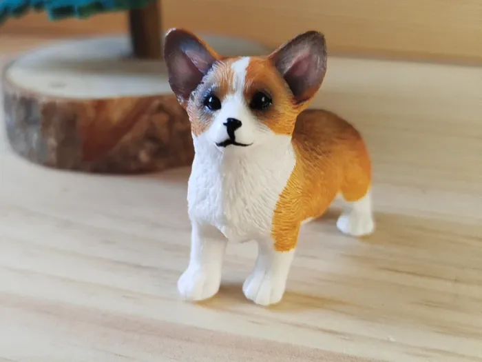 Figurine chien corgi Animal de compagnie