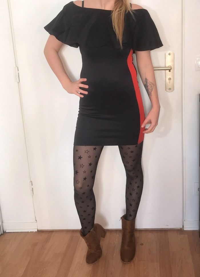 Robe noire moulante 36