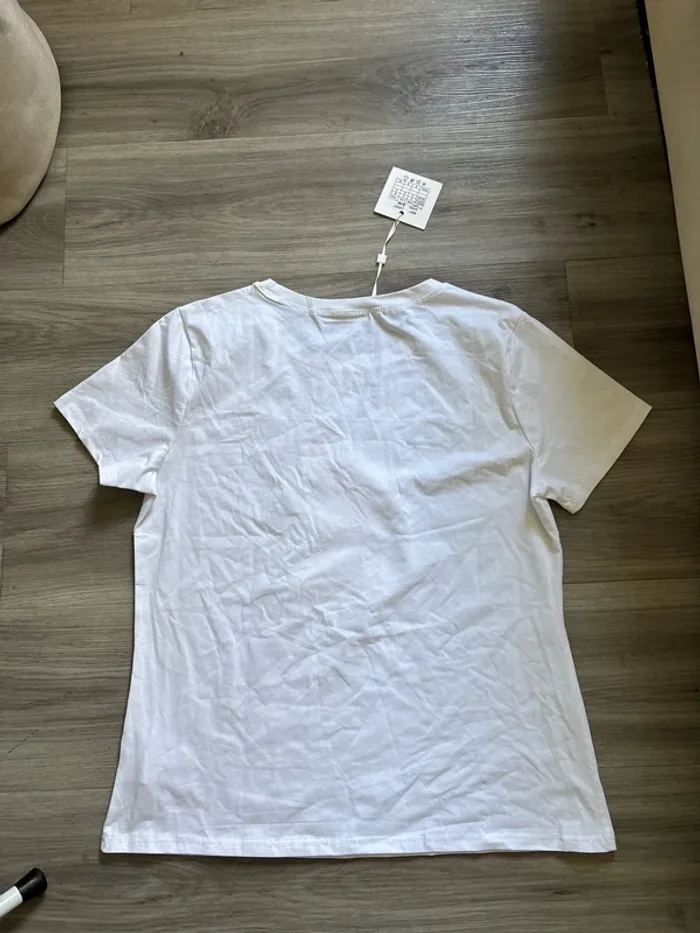 T-shirt lapin strass rose - photo numéro 2