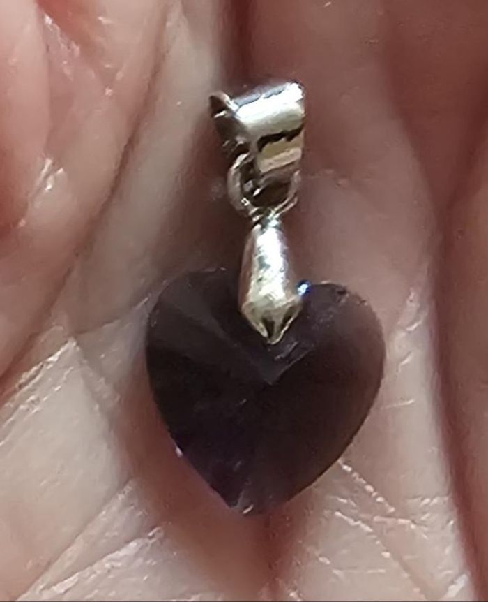 lot Pendentifs Cœurs (2) de cristal - photo numéro 3