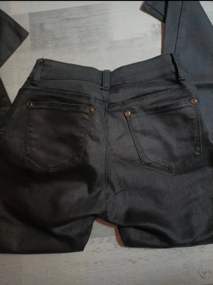 Pantalon droit enduit taille 36 - photo numéro 3