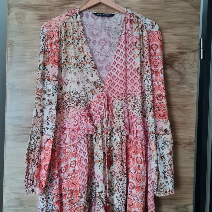 Robe courte imprimé multicolore 🩷 - photo numéro 4