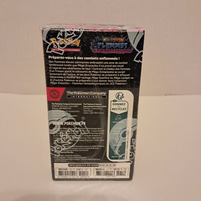 Demi display pokémon Méga Evolution 2 Flammes fantasmagorique ME2 ME02 scellé sans trou ni déchirure - photo numéro 3