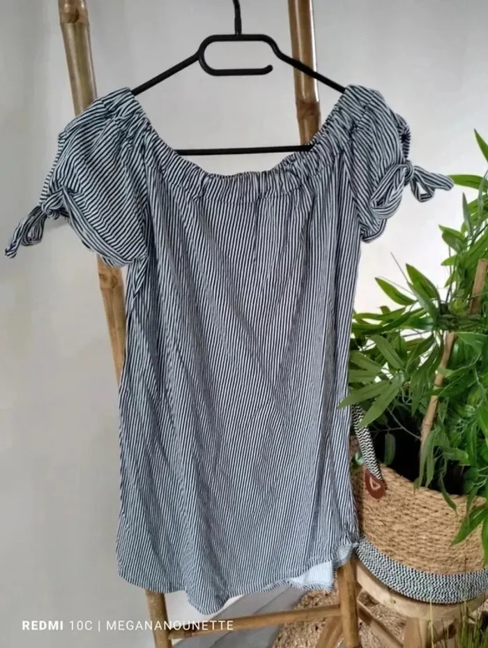 👗 Robe rayée chic - Boutique Parisienne - Taille 38 👗 - photo numéro 2