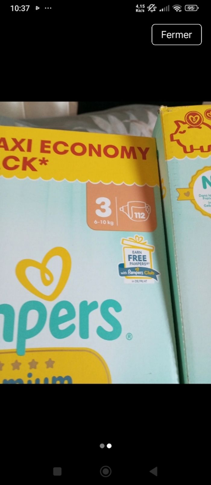 Couches Pampers premium taille 3 - photo numéro 2