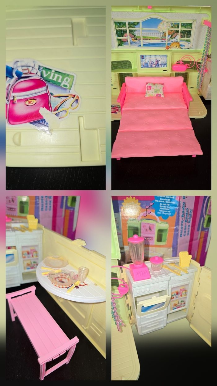 Maison radio Fm barbie mattel 1999 avec boite et notice - photo numéro 6