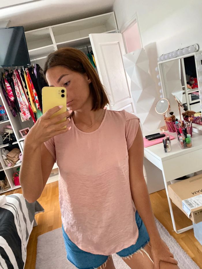 Top tee shirt rose dos nu Primark - photo numéro 3