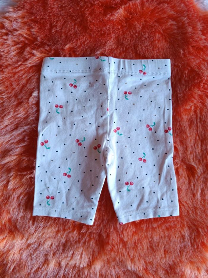 1€ Short cycliste - Legging court pois cerises T. 12 mois Orchestra - photo numéro 4