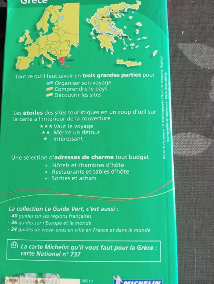 Guide Michelin Grèce plus de 600 page - photo numéro 2