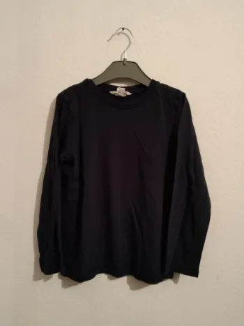 tee shirt manches longues bleu marine h&m garcon 4 ans