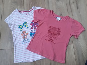Lot de 2 tee-shirt 4 ans fille