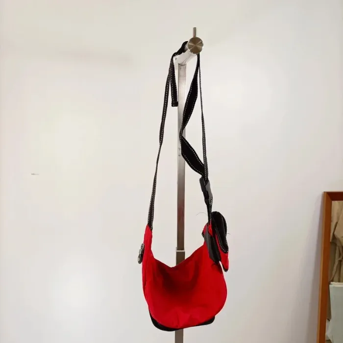 Sac bandoulière rouge Kipling compact avec badge logo S028 - photo numéro 2