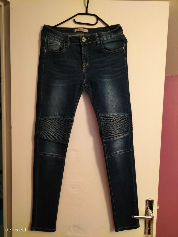 Jeans bleu marine femme taille 38 marque CC Fashion