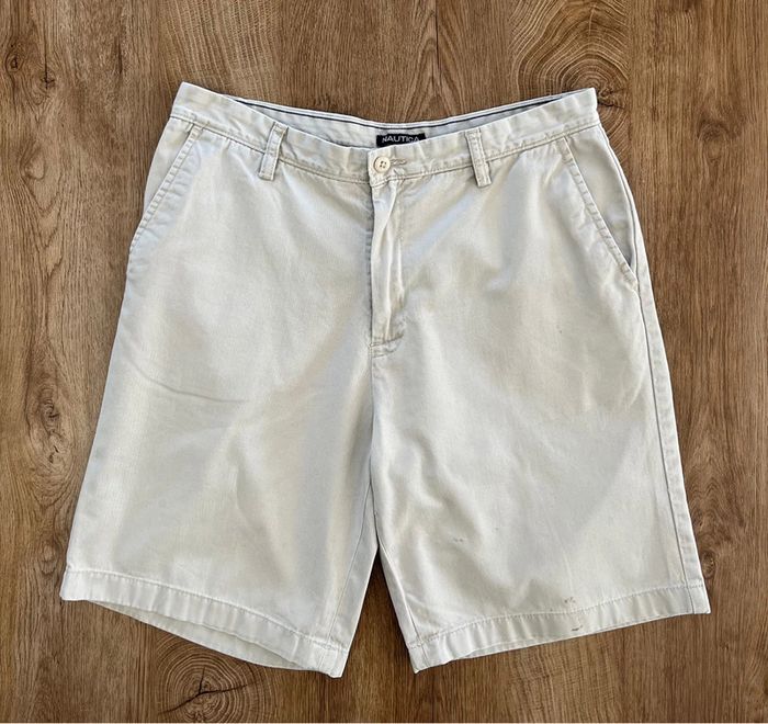 Short chino crème Nautica pour homme, taille W 34 (44 taille française) - photo numéro 2