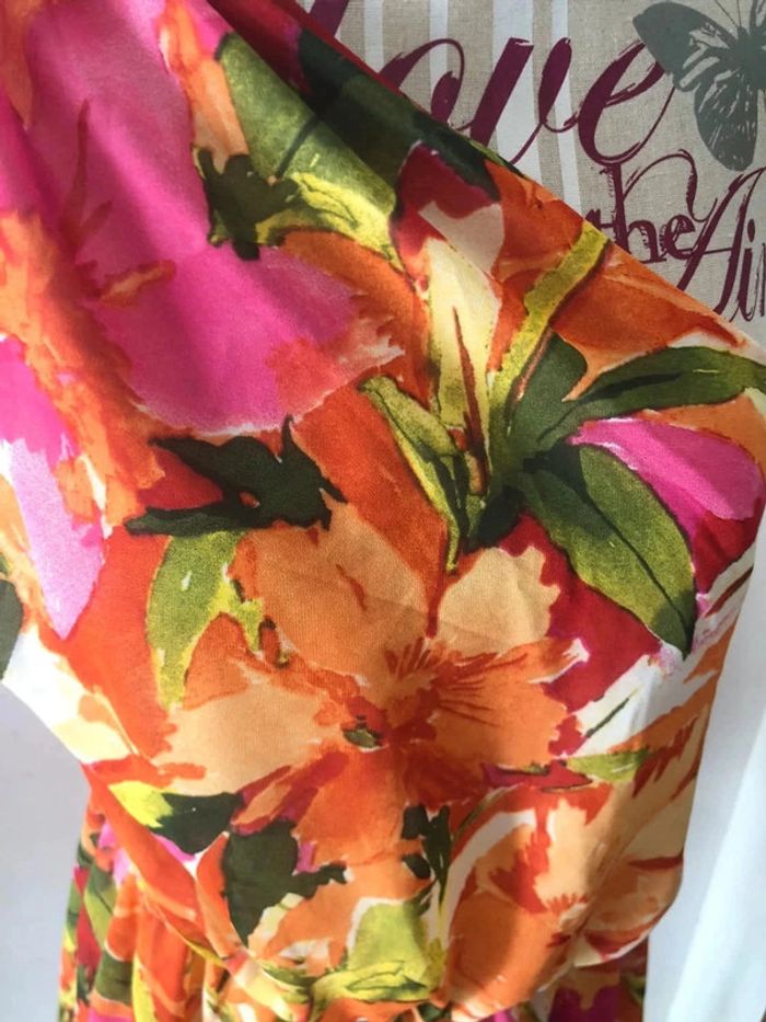 Sublime combi short rose  imprimé florale shein taille 40 très bon état rose - photo numéro 3