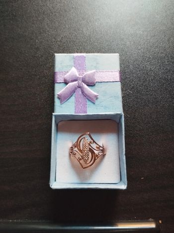 Bague vintage femme avec coffret cadeau