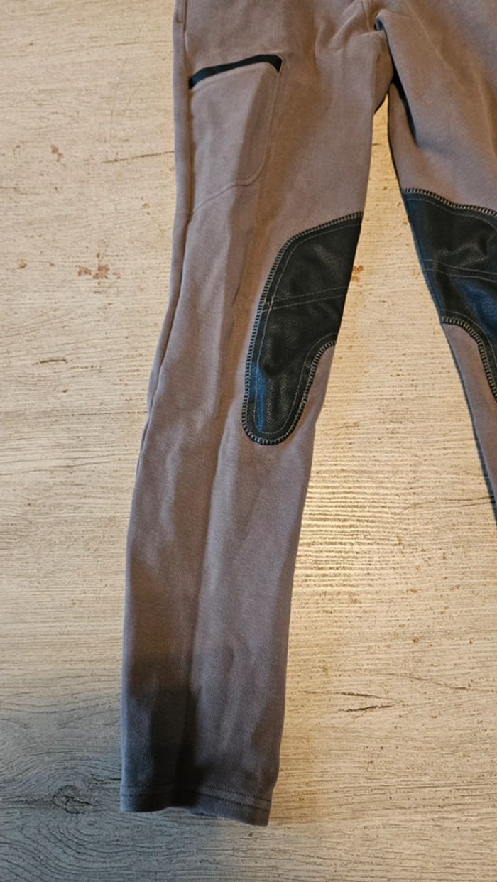 Pantalon d équitation beige foncé, Fouganza, taille S, peu mis - photo numéro 3