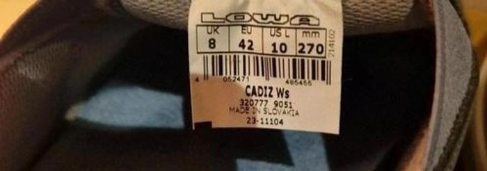 Sneakers _ Lowa Cadiz  _ femme _ Taille _ 42 - photo numéro 10