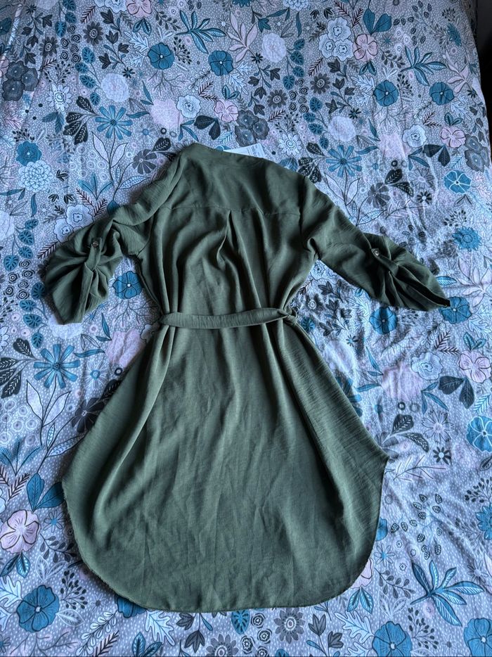 Neuf - Tunique kaki avec ceinture - Taille unique - photo numéro 2