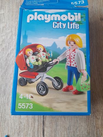 Playmobil City life maman avec jumeaux et landau 5573