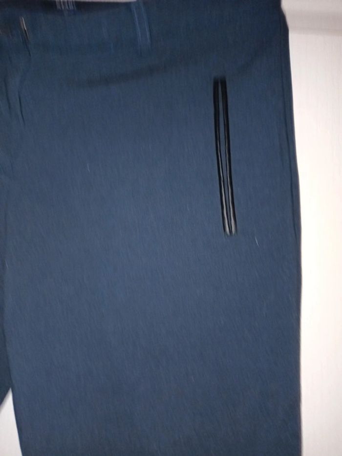 Pantalon bleu marine toile - photo numéro 2