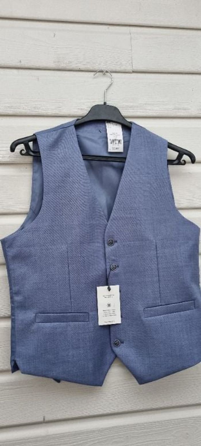 Gilet de costume bleu Neuf