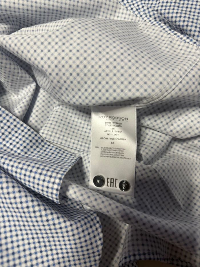 Roy Robson - Chemise à carreaux, Bleu, taille XL - photo numéro 6