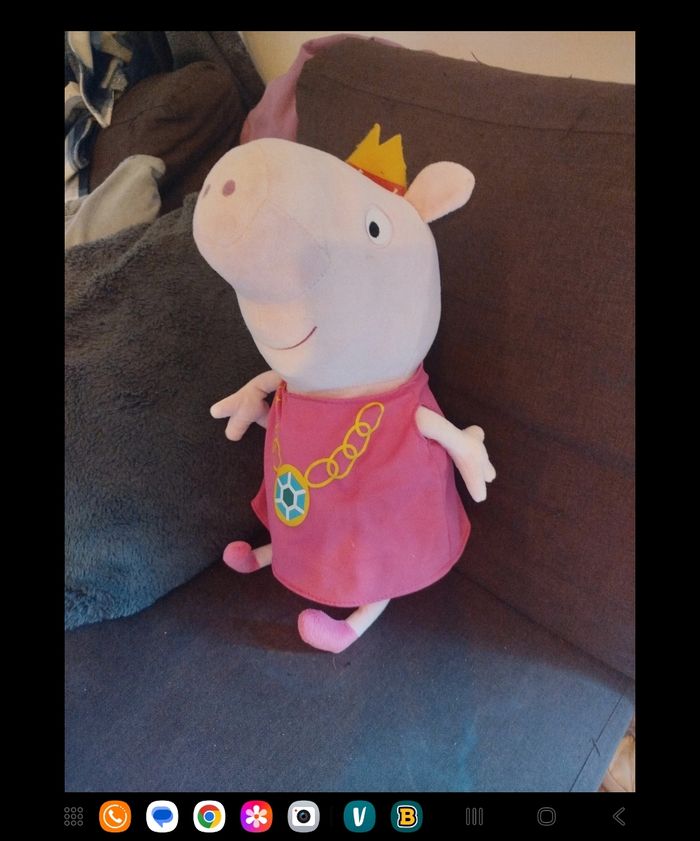 Grosse peluche peppa pig