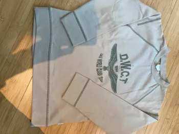 8 ans - Sweat kaki clair tout doux