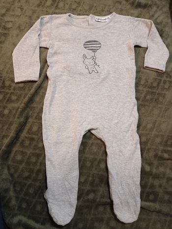 Pyjama gris NPO Baby 12 mois