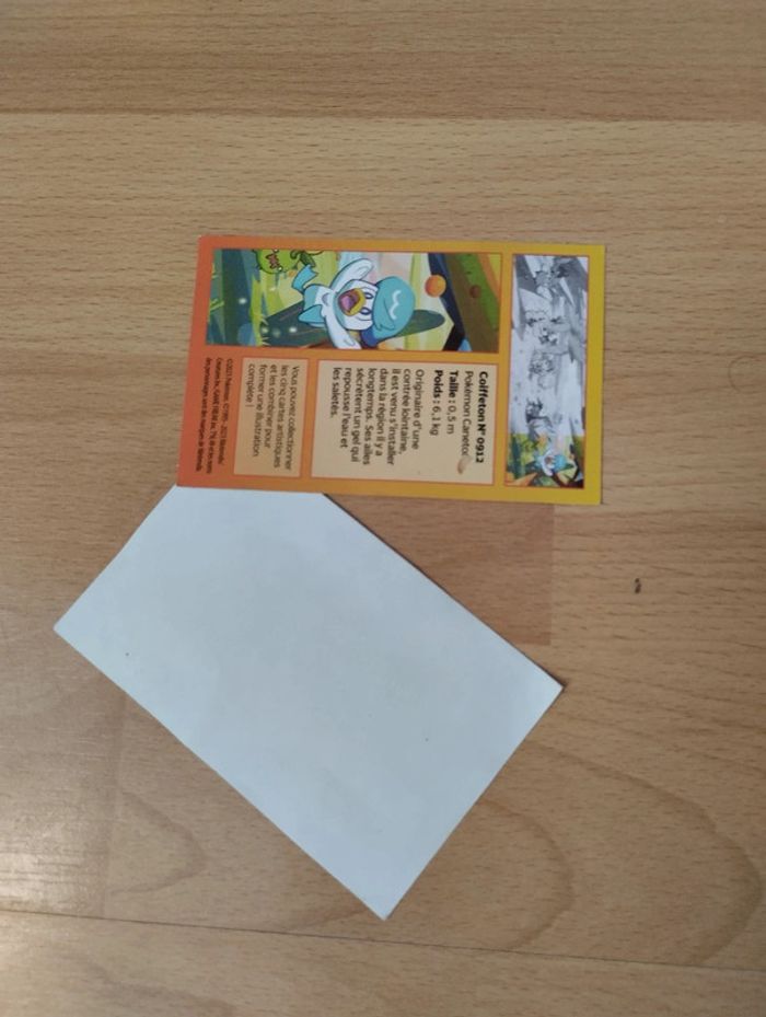 Carte + stickers du Pokémon " Caneton " - photo numéro 2