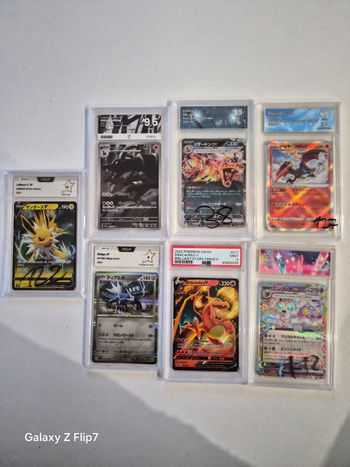 Lot de 7 cartes Pokémon gradées