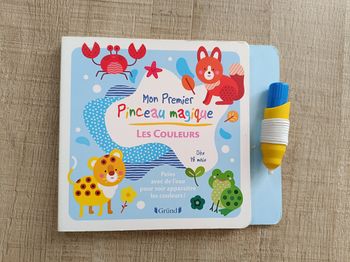 Livre jeu mon premier pinceau magique -les couleurs -
