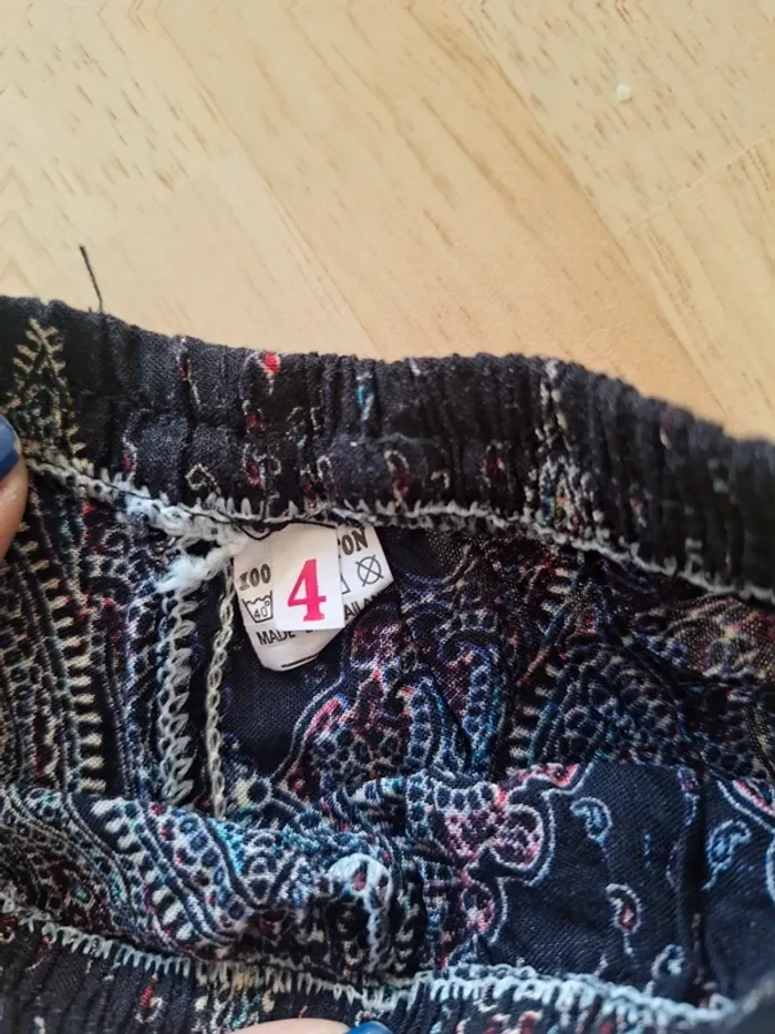 Pantalon large fille 3-4ans - photo numéro 4