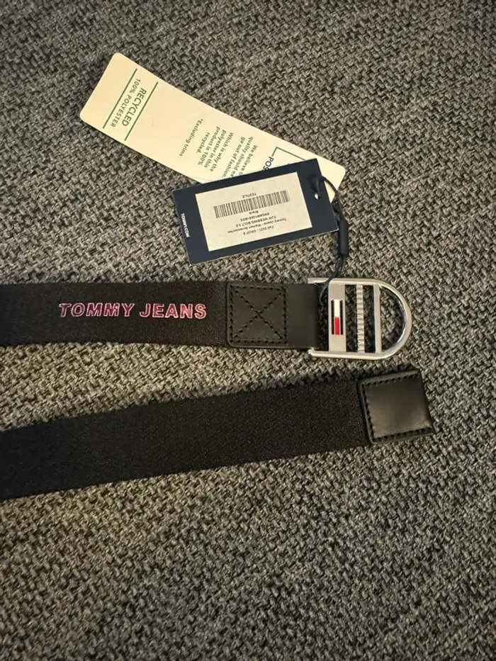 Ceinture Tommy Jeans noire 85 cm neuve - photo numéro 2