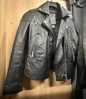 Perfecto cuir véritable Barneys