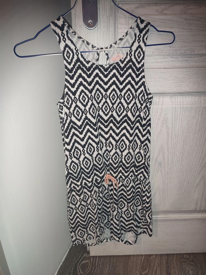 combi short noir et blanche
