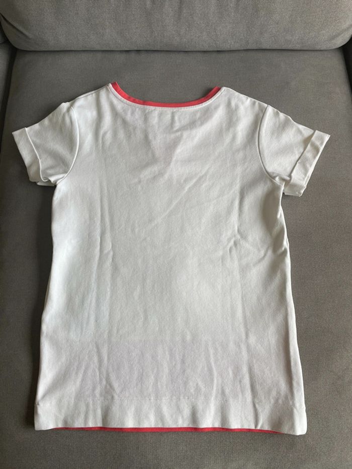 Top corail et blanc - photo numéro 2
