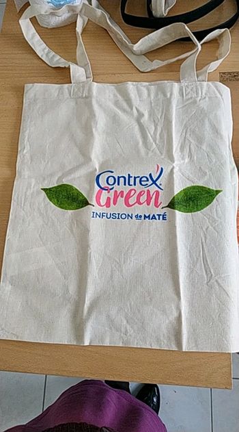 Tote bag contrex green