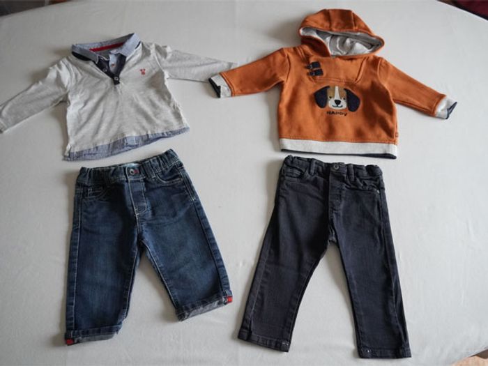 Lot de Vêtements Obaibi + 1 pantalon Kiabi pour garçon en 6 mois (20 pièces) - photo numéro 2
