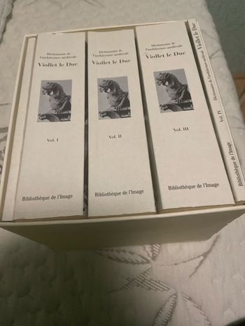 Coffret violet le duc  Dictionnaire de l’architecture médiévale