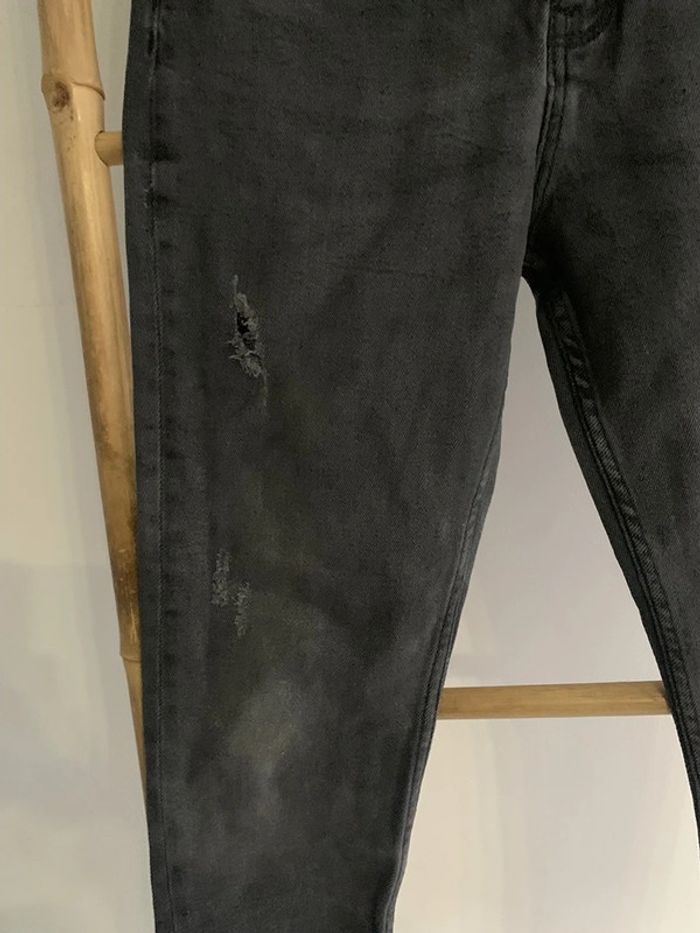 jeans troue Zara noir taille L - photo numéro 4