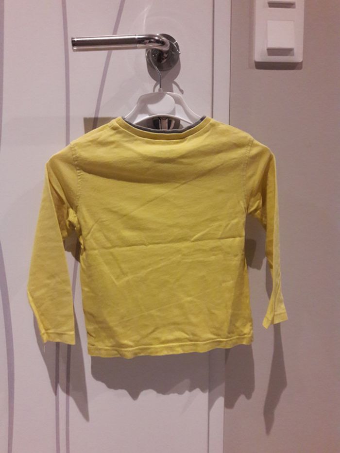 tee-shirt jaune garçon 3 ans - photo numéro 2