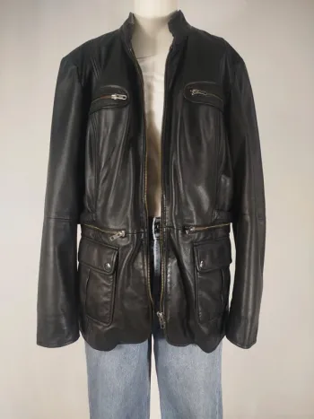 Veste en Cuir femme L > XXL parfait état - Cuir véritable très bonne qualité A269