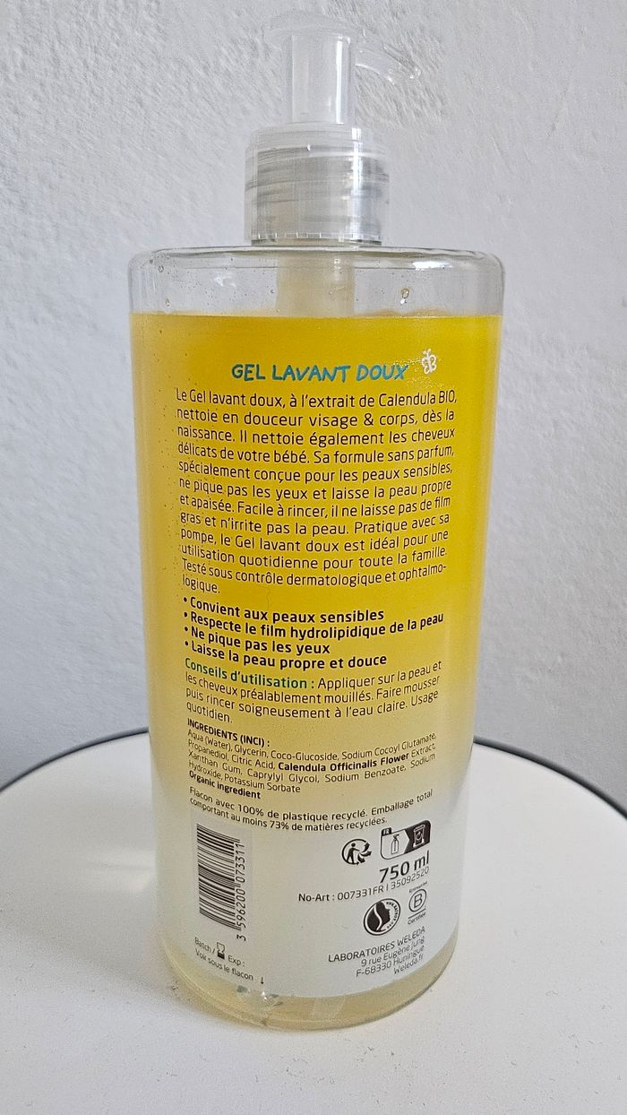 Gel lavant Weleda Baby - photo numéro 2