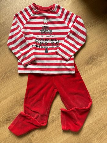 Pyjama Noël 4 ans velours