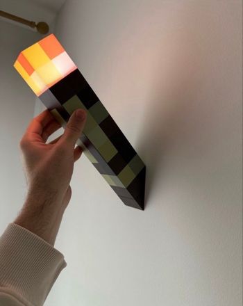 Torche Minecraft lumineuse - Lampe LED officielle